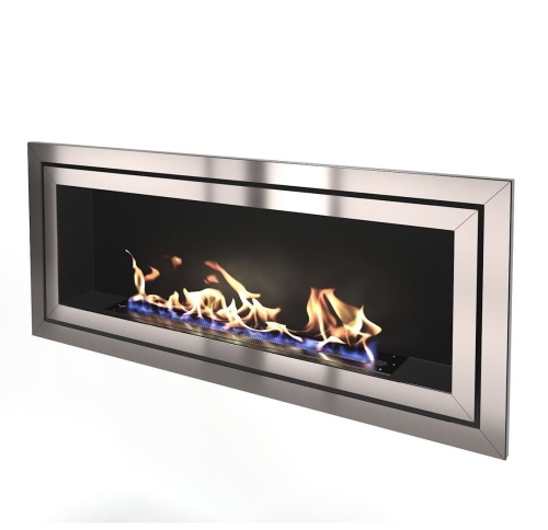 Биокамин "Русский огонь" Стенли 1100V встраиваемый с декоративным стеклом (стемалитом)