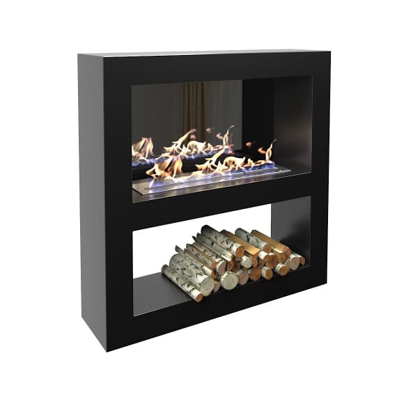 Биокамин "Русский огонь" Лобби 1200 настенный с защитным и декоративным стеклом по цене 74 950 руб.