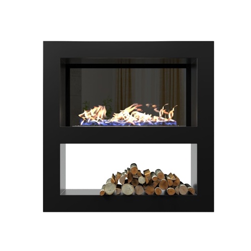 Биокамин "Русский огонь" Лобби 900 встраиваемый с защитным и декоративным стеклом