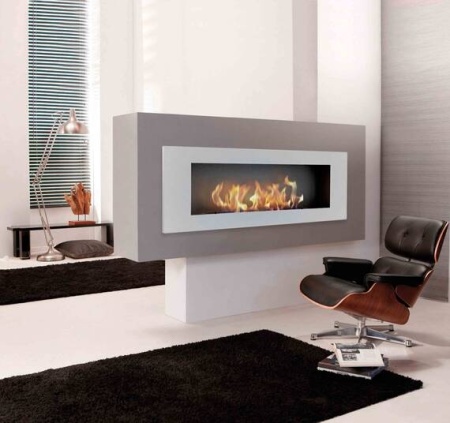 Биокамин ZeFire Elliot 1200 с белой рамкой по цене 42 800 руб.