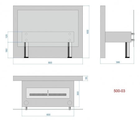 Биокамин напольный Lux Fire "Консул 3" 800 по цене 37 800 руб.