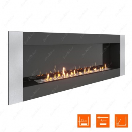 Биокамин SteelHeat GRAND-V 1800 стемалит по цене 74 200 руб.