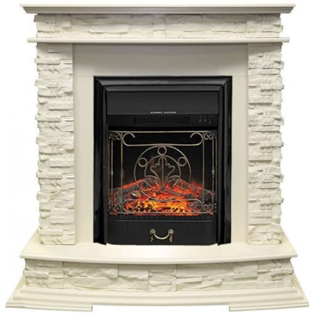 Luzern сланец белый (слоновая кость)+Majestic FX Black (Люцерн)