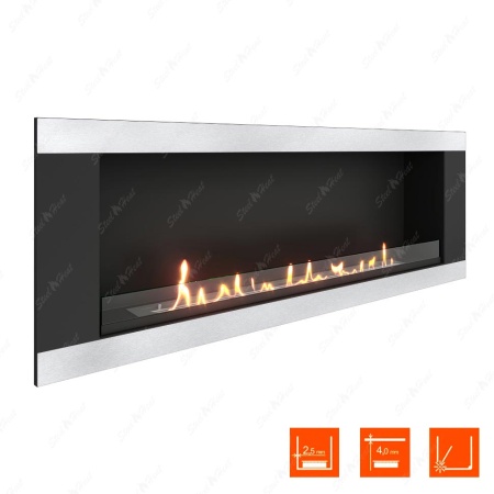 Биокамин SteelHeat LONG-H 1500 стекло по цене 60 800 руб.