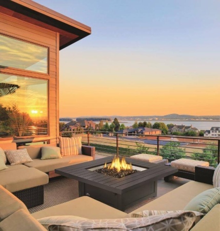 Стол-камин газовый NapoLEOn Victorian Ø 107 см