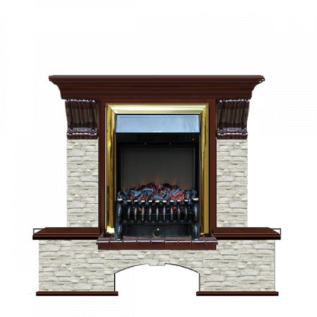 Бостон К Грот однотонный (красное дерево)+Fobos Brass